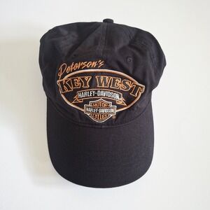 Harley Davidson Motorcycles Key West Peterson's Florida Cap Hat OS Black Unisex